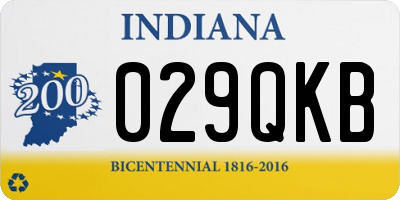 IN license plate 029QKB