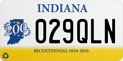 IN license plate 029QLN