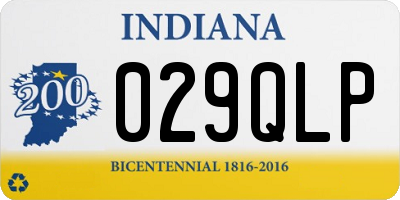 IN license plate 029QLP
