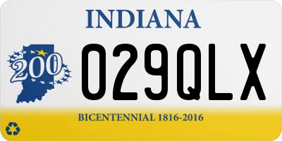 IN license plate 029QLX