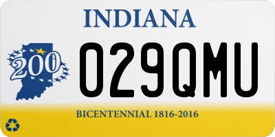 IN license plate 029QMU
