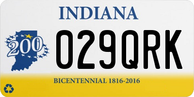 IN license plate 029QRK