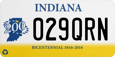 IN license plate 029QRN