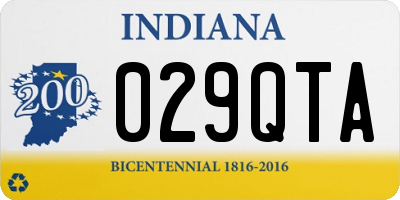 IN license plate 029QTA