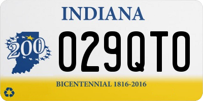IN license plate 029QTO