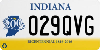 IN license plate 029QVG