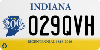 IN license plate 029QVH