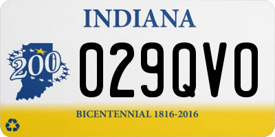 IN license plate 029QVO
