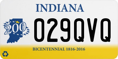 IN license plate 029QVQ