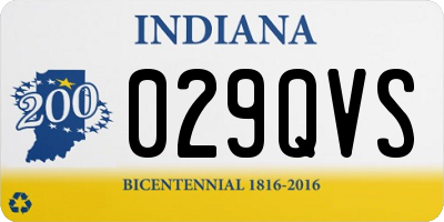 IN license plate 029QVS