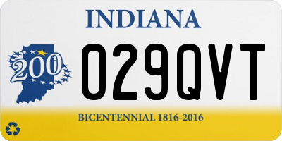 IN license plate 029QVT
