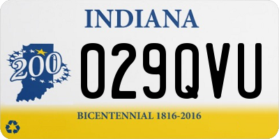 IN license plate 029QVU