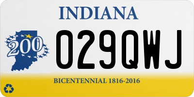 IN license plate 029QWJ