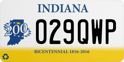 IN license plate 029QWP