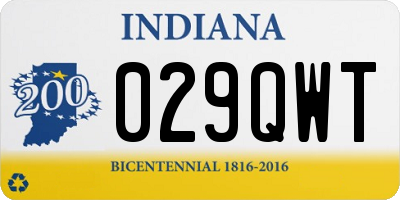 IN license plate 029QWT