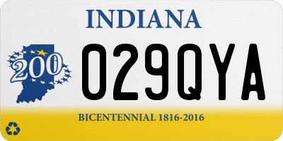 IN license plate 029QYA