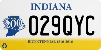 IN license plate 029QYC