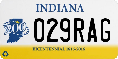 IN license plate 029RAG