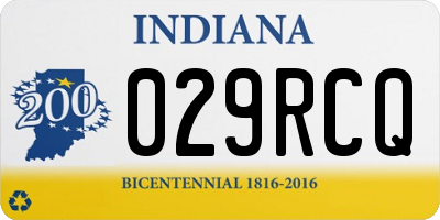 IN license plate 029RCQ
