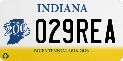 IN license plate 029REA