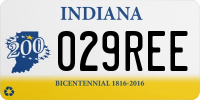 IN license plate 029REE
