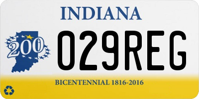 IN license plate 029REG