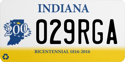 IN license plate 029RGA