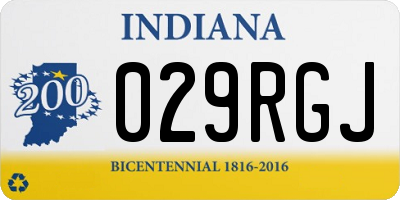 IN license plate 029RGJ