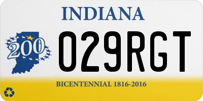 IN license plate 029RGT