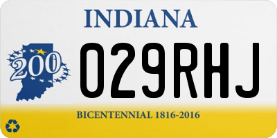 IN license plate 029RHJ