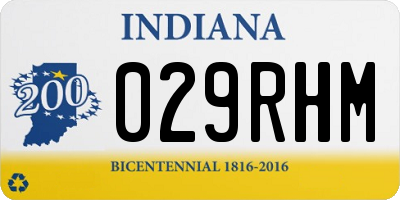 IN license plate 029RHM
