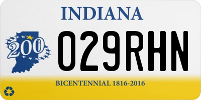 IN license plate 029RHN