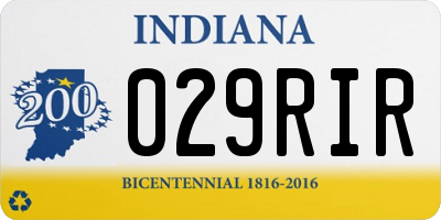 IN license plate 029RIR