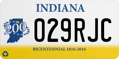 IN license plate 029RJC