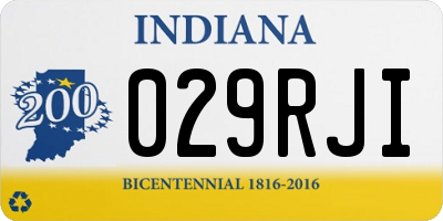 IN license plate 029RJI