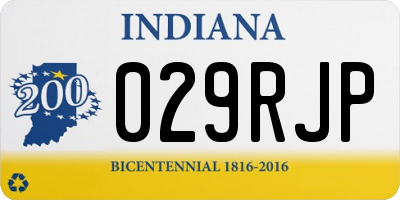 IN license plate 029RJP