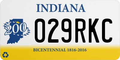 IN license plate 029RKC