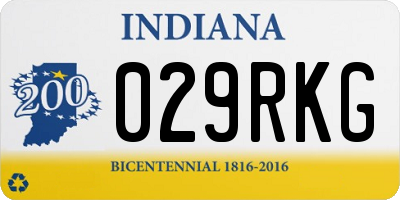 IN license plate 029RKG