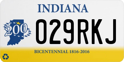 IN license plate 029RKJ