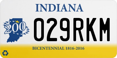 IN license plate 029RKM