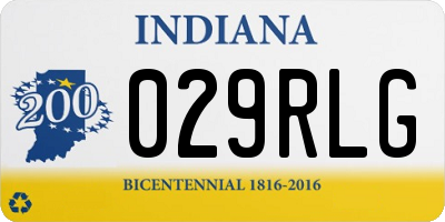 IN license plate 029RLG
