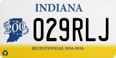 IN license plate 029RLJ