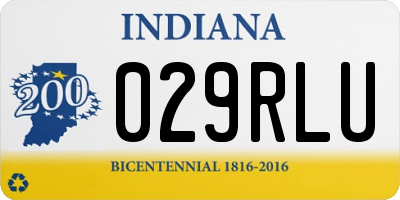 IN license plate 029RLU