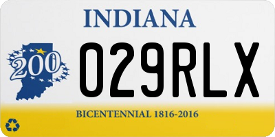 IN license plate 029RLX