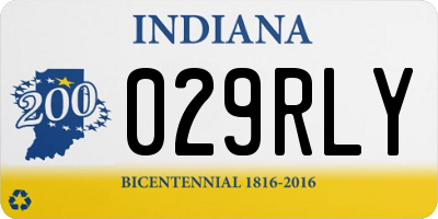 IN license plate 029RLY