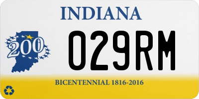 IN license plate 029RM