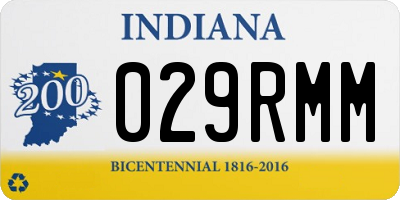 IN license plate 029RMM