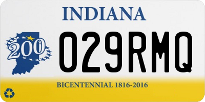 IN license plate 029RMQ