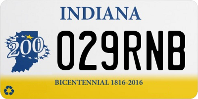 IN license plate 029RNB