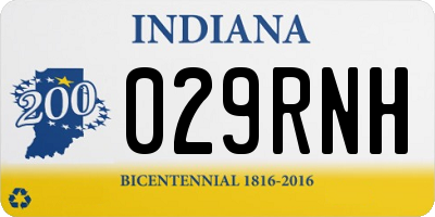 IN license plate 029RNH